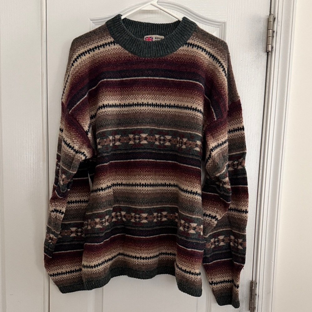 Men's Royal Scott Vintage Striped Crewneck Sweater